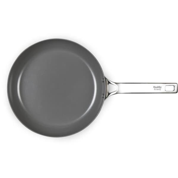 HALTHY & SMY HT2002 Keramisk stekpanna - Diameter 24 cm - Non-stick beläggning utan PTFE eller AFPO - Lämplig för ugnar upp till 240°C