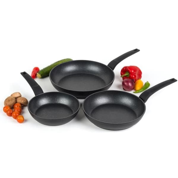 Stekpannor - Salter - Marmor Guld - Set med 3 - Non-stick - Induktionskompatibel