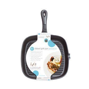 Grillpanna - Kitchen Craft - KCCISQ - 23cm - Kompatibel med alla värmekällor - Fast handtag