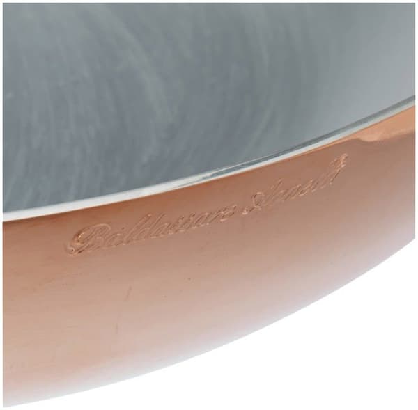 Pentole Agnelli stekpanna - ALCU111B36 - Slät koppartenn hand stekpanna med rörformigt handtag, 36 cm