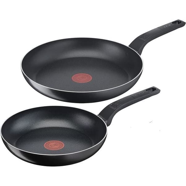 LIWI-- B55590 - Enkel att laga och rengöra - Set med 2 stekpannor - Består av stekpanna 24-28 cm - Non-stick beläggning - Säker - Terminsignal[246]