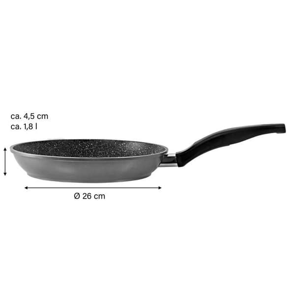 Stekpanna - STONELINE® - 26 cm - Glaslock - Non-stick beläggning - Induktionskompatibel