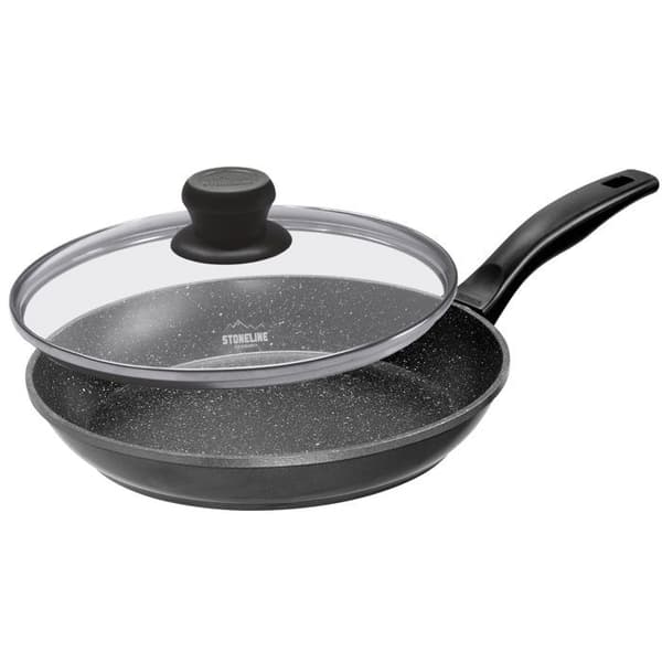 Stekpanna - STONELINE® - 26 cm - Glaslock - Non-stick beläggning - Induktionskompatibel