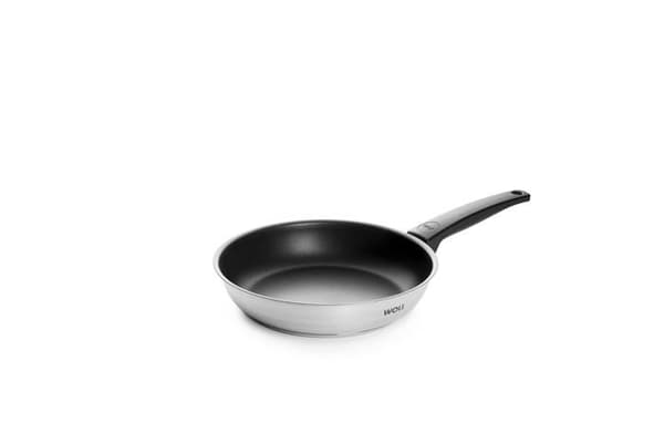 Woll - 524NC - koncept edelstahlbratpfanne med hög vacker beläggning för induktionshällar, 24 cm, 5 hög cm
