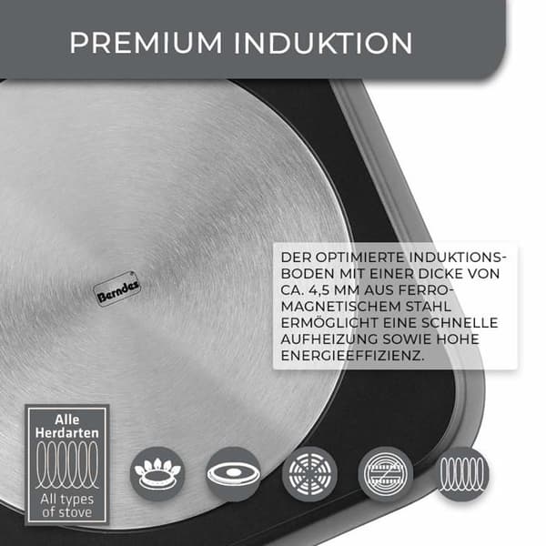 Berndes stekpanna - 21235 - Balance Induction Enduro Grillpanna i aluminium Svart 28 x 28 cm