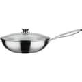 Miniatyrbild 1 av 5: Professionell wok - GSW - 32 cm - Induktion - Massivt rostfritt stål