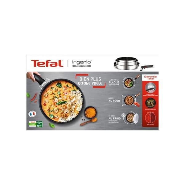 Stekpanna / sautépanna - Tefal - Ingenio Preference - 22 cm - Rostfritt stål - Non-stick
