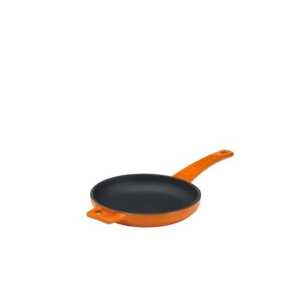 Stekpanna - TOM PRESS - 16 cm - Gjutjärn - Orange - Alla värmekällor inklusive induktion