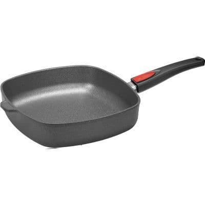 INDUKTIONSLINJE FYRKANTISK KAMIN MED AVTAGBART HANDTAG 28CM - WOLL