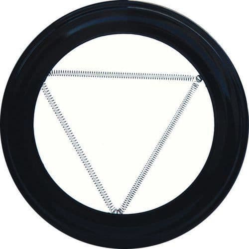 Svart rosett för 150 mm spis