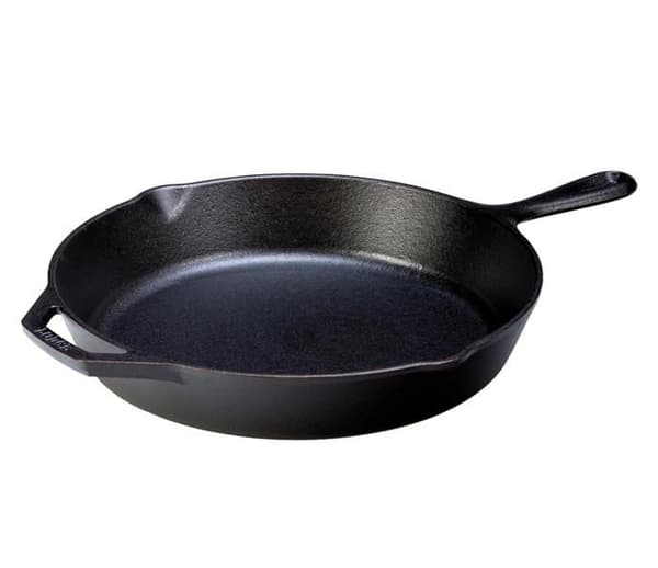 Lodge | Naturlig gjutjärn stekpanna 30cm | Alla värmekällor inklusive ugn, induktion, bbq | Tillverkad i USA | PFA fri