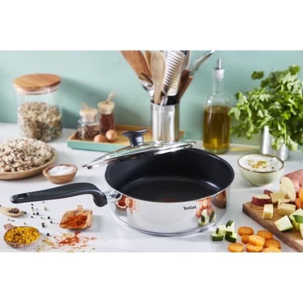 Rostfritt stål Sautépanna 24Cm Primär E3093204 Tefal
