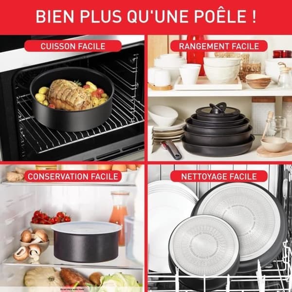 TEFAL INGENIO Eco Resist Stekpanna 24 cm, Induktion, Non-stick, Staplingsbar, Tål diskmaskin, Tillverkad i Frankrike L3970402