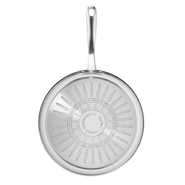 Tefal H8210623 Pierre Gagnaire 28 cm non-stick stekpanna i rostfritt stål för alla värmekällor inklusive induktion