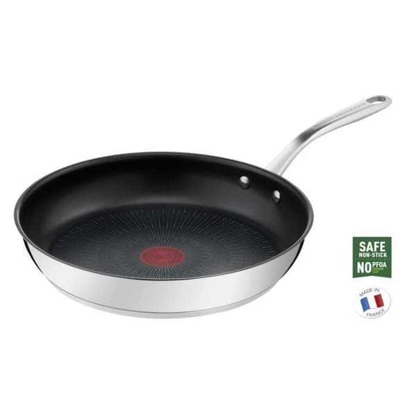 Tefal H8210623 Pierre Gagnaire 28 cm non-stick stekpanna i rostfritt stål för alla värmekällor inklusive induktion