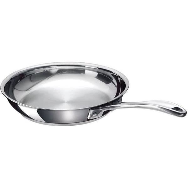 Kockens stekpanna i obestruket rostfritt stål - D: 28 cm - slät (utan lock)