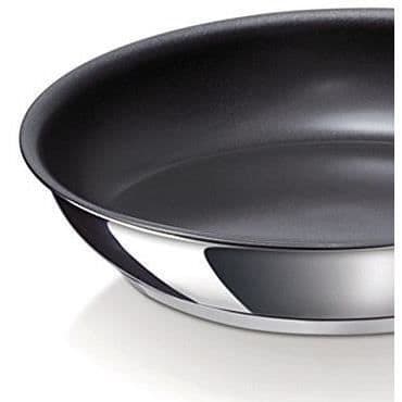 Slät stekpanna Chef D:28cm belagt rostfritt stål (utan lock)