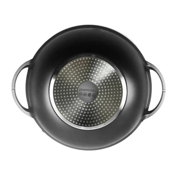 Wokpanna - Cheffinger - 40cm - Glaslock - Non-stick beläggning - Marmor effekt