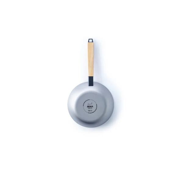 Wokpanna - Nomad - 31 cm - Kolstål - Handtag av akaciaträ - Naturligt non-stick