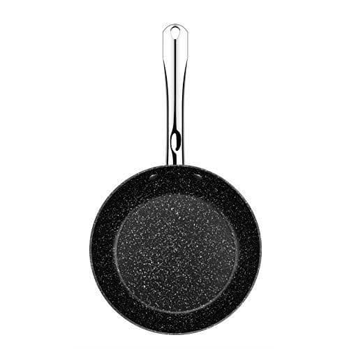 Stekpannor - MONIX - Set med 2 - 20-24-28 cm - Aluminium - Titan non-stick