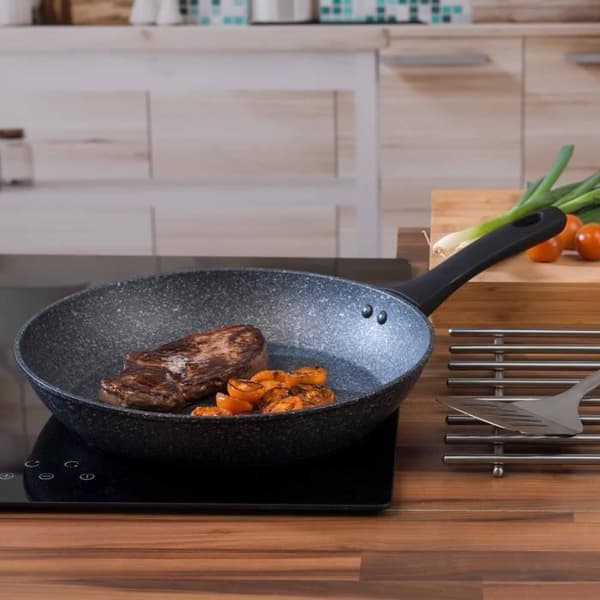 Megastone Collection Salter BW06524S, 30 cm, silver, non-stick stekpanna i smidd aluminium