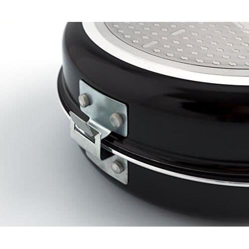 Dubbel stekpanna - Arc - 20 cm - Svart aluminium - Non-stick - Ergonomisk