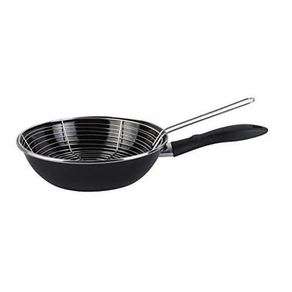 Megafesa 01102881 - Stekpanna med korg, 26 cm, svart 01102881