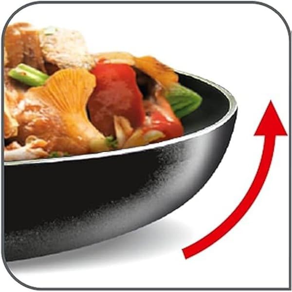 Stekpanna - TEFAL - D52606 - Aluminium 28 cm - Temperaturindikator - Slitstark non-stick beläggning