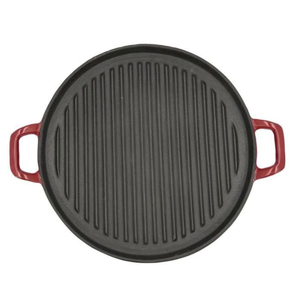 Quid stekpanna - 5425006 - Bidasoa Runt emaljerat stekjärn 32 cm Röd