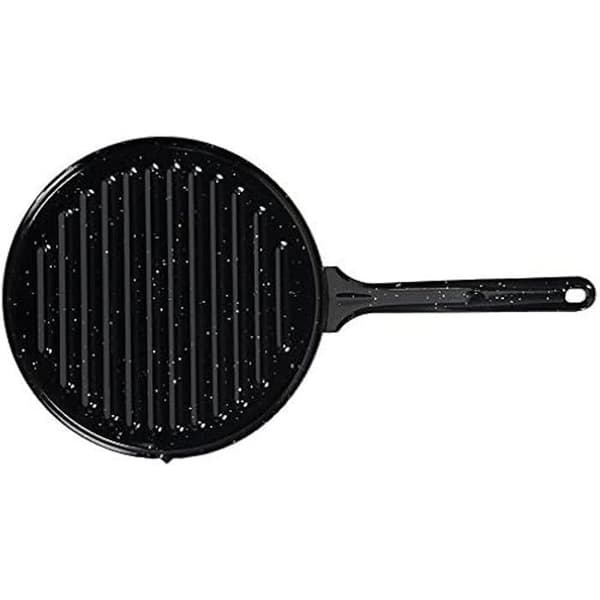 La Valenciana stekpanna i svart emaljerat stål 22 cm, emalj, svart, 24 cm