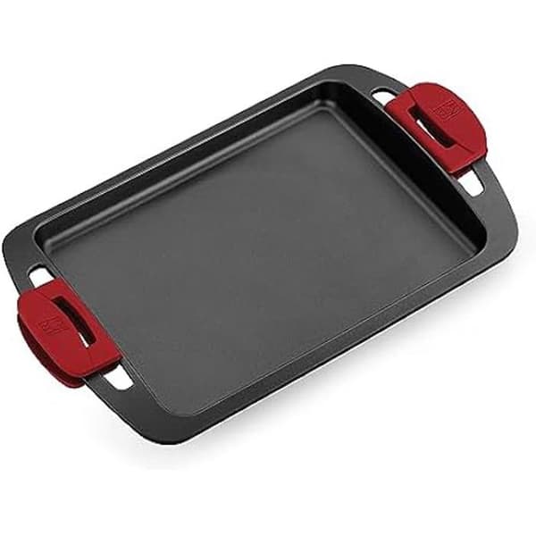 BRA Premiere - 40 cm slät gjuten aluminiumgrill - 3 lager med förstärkt non-stick beläggning utan PFOA, handtag