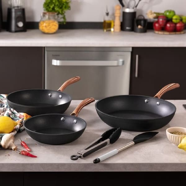 Set med stekpannor - Cecotec - Polka Fantasy - Smidd aluminium - Non-stick beläggning - Induktionskompatibel