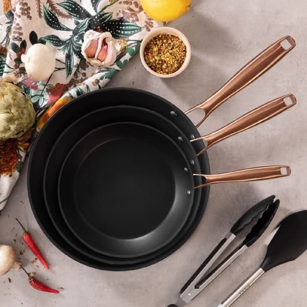 Set med stekpannor - Cecotec - Polka Fantasy - Smidd aluminium - Non-stick beläggning - Induktionskompatibel