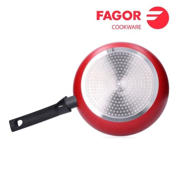 Stekpanna - Fagor - Elan 3 - Röd - Extra tjock 3 mm aluminium - Non-stick