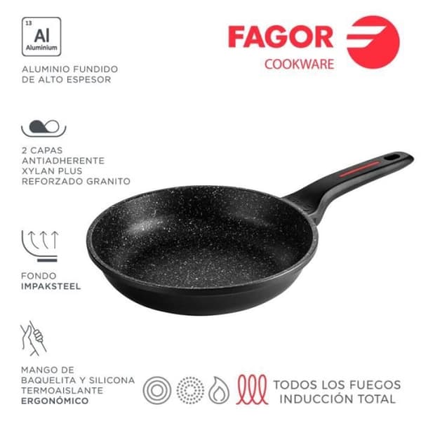 Alutherm stekpanna Ø26cm aluminium 3004 Fagor