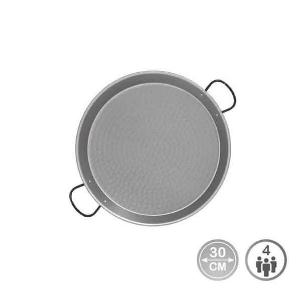 TRADITIONELL PAELLA PANKA I POLERAT STÅL Ø30CM (4 PERSONER). VAELLO