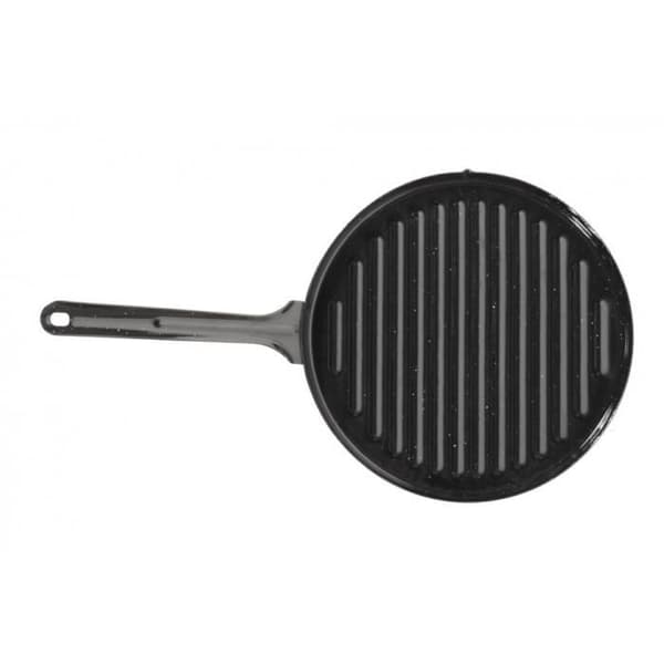 MERIDA grillpanna i emaljerad stål - VAELLO CAMPOS - 26 cm - Svart - Stekpanna, Grill - Stål