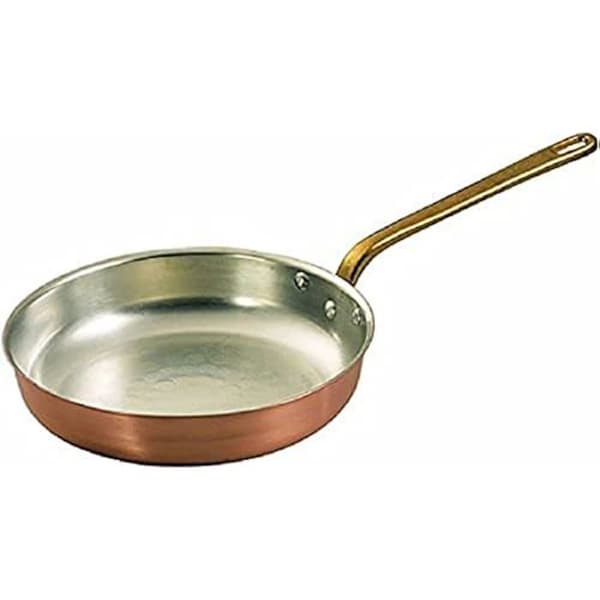 Stekpanna - BLINKY - Tinsad koppar - Diameter 24 cm - Kant på 5 cm höjd - För alla värmekällor utom induktion