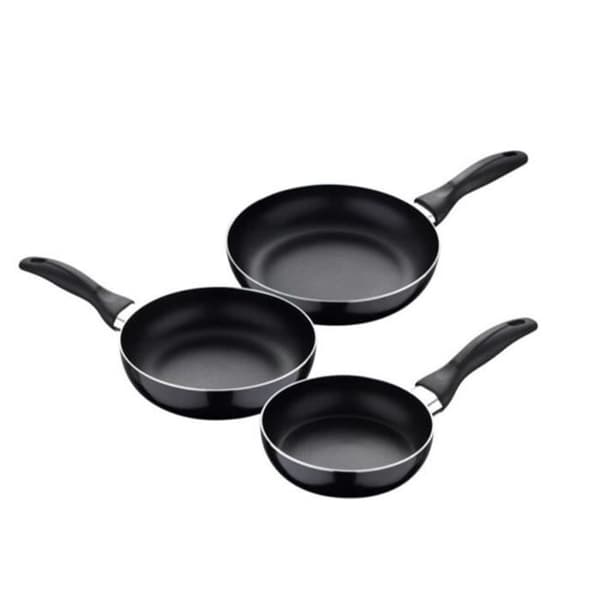 Stekpannor - San Ignacio - 3-delat set - Pressad aluminium - Induktionskompatibel - 16-20-24cm