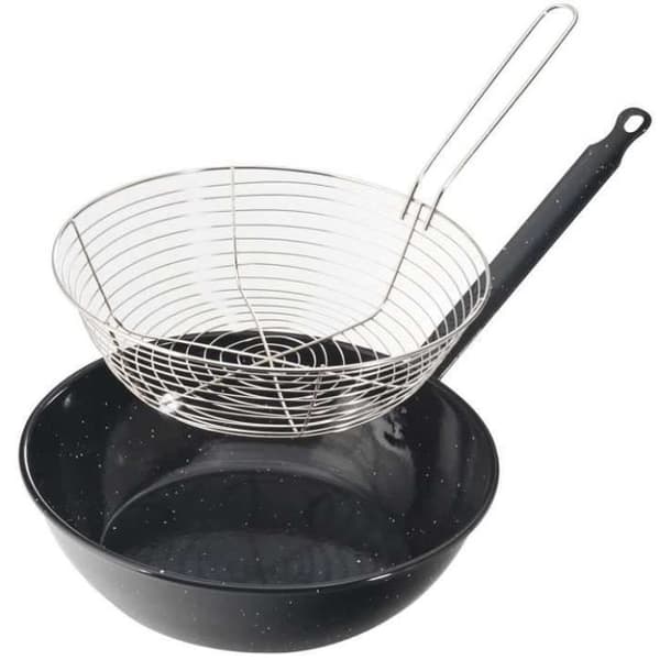 Stekpanna - PROVENCE OUTILLAGE - Ø 28 cm - Svart - Lämplig för induktion - Emalj