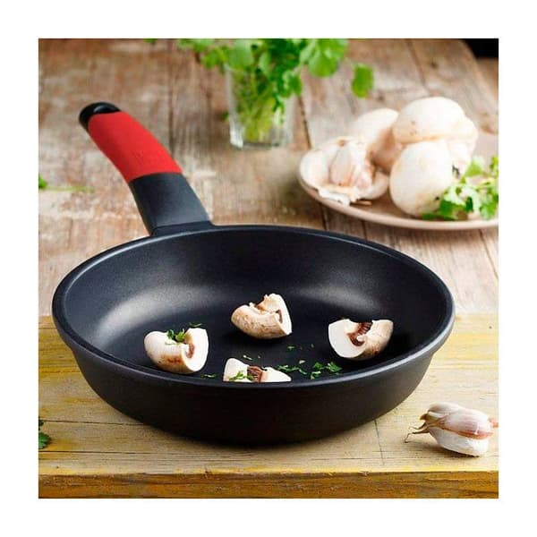 Non-stick pan - Monix - Premiere A4112 - Ø 18 cm - Aluminium - Red