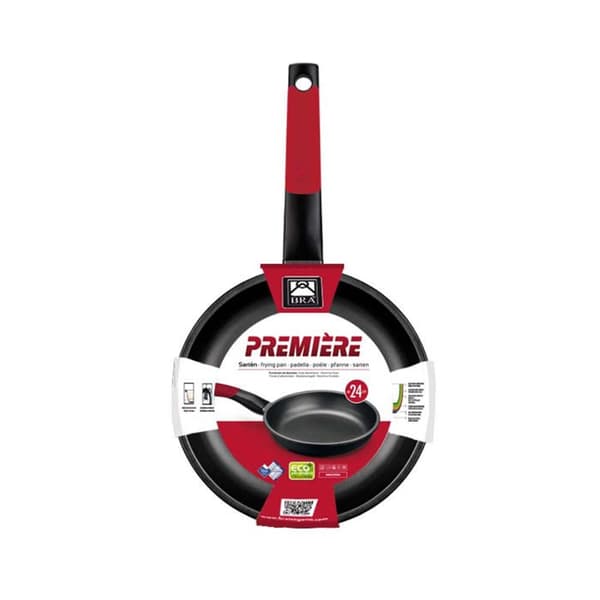 Non-stick pan - Monix - Premiere A4112 - Ø 18 cm - Aluminium - Red