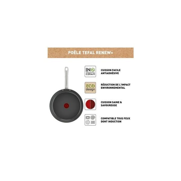 Tefal Stekpanna Renew+ C4240653 28 cm Svart - 3168430347724