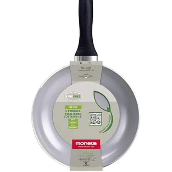 MONETA Melodia Finegres stekpanna 28 cm - 100 % återvunnet aluminium - Naturlig non-stick - Alla värmekällor inklusive induktion