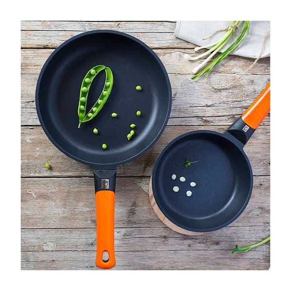 Sauteuse - BRA - Effektiv Orange - 28 cm - Aluminium med Non-stick-beläggning - Kompatibel med alla spisar