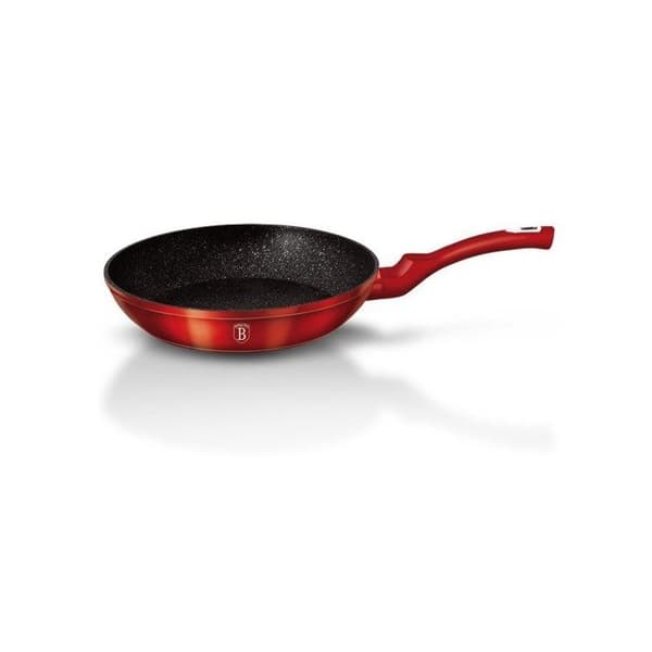 Stekpanna 20cm Röd Metall, Marmorbeläggning - Aluminium Turbo induktion