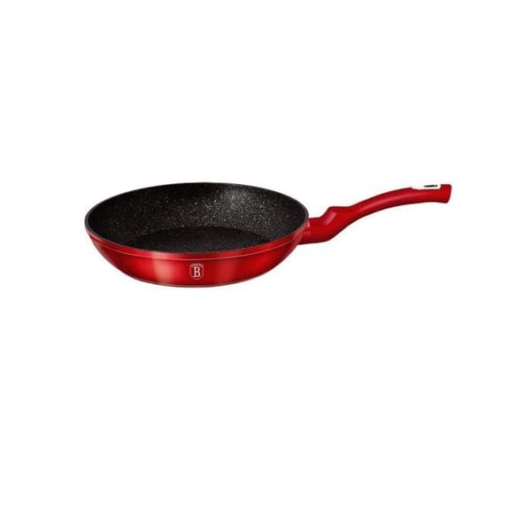Stekpanna 20cm Röd Metall, Marmorbeläggning - Aluminium Turbo induktion