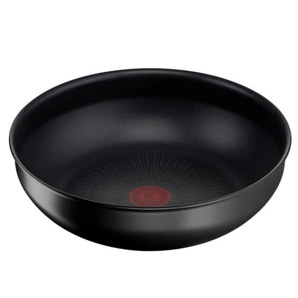 TEFAL INGENIO L3979302 Wokpanna 26 cm + avtagbart handtag, Induktion, Säker non-stick beläggning, Tillverkad i Frankrike, Eco Resist