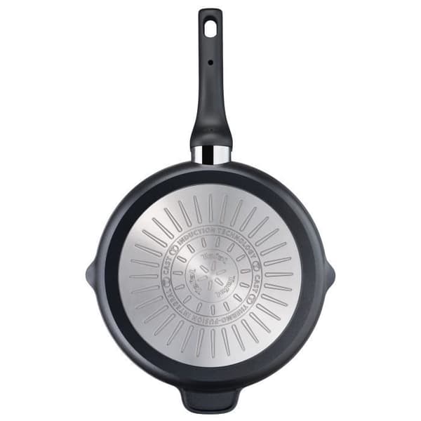 TEFAL E2294074 Unlimited Grillpanna 26 cm i gjuten aluminium, Non-stick beläggning, Thermo-Signal™, Induktion, Hällpipar
