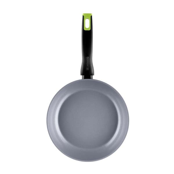 MONIX Eco Nature | Stekpanna i återvunnen smidd aluminium, förstärkt non-stick keramik, passar alla värmekällor inklusive induktion, 24 cm